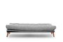 Atelier Del Sofa Saki - Sofá cama de 3 plazas, Gris claro